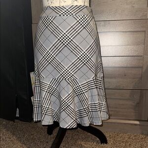 Cato Monochrome Plaid Skirt